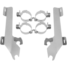 MEMPHIS SHADES METRIC Windshield Trigger-Lock Complete Mount Kit Honda VTX 1800 02-08 