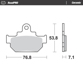 MOTO-MASTER Ceramic Brake Pads Maico / Suzuki 125-650 85-19
