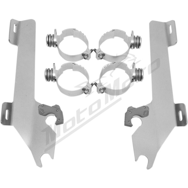 MEMPHIS SHADES METRIC Windshield Trigger-Lock Complete Mount Kit Honda VTX 1800 02-08 
