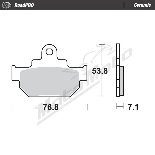 MOTO-MASTER Ceramic Brake Pads Maico / Suzuki 125-650 85-19