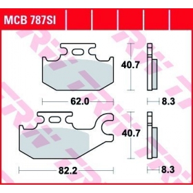 STABDŽIŲ TRINKELĖS TRW MCB787SI OFFROAD