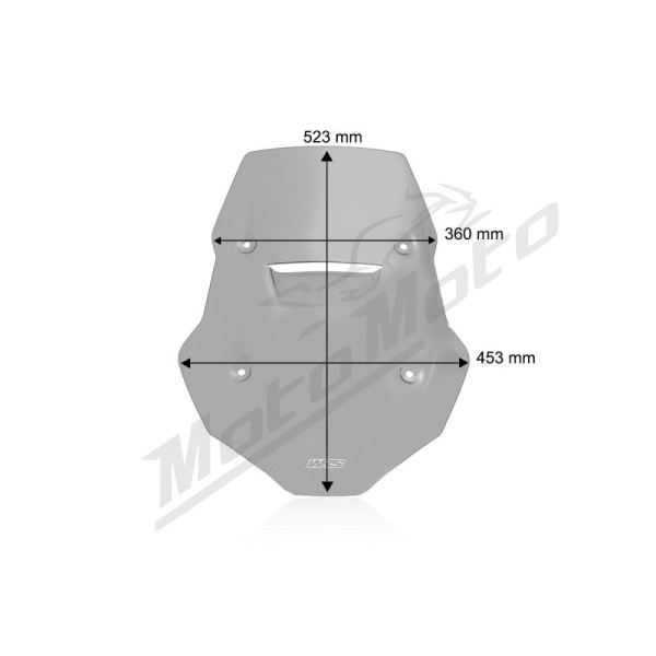 WRS Windscreen Touring Dark Smoke CF Moto MT800 ABS 22-24