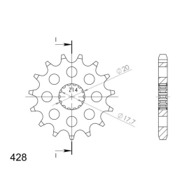 Supersprox Front sprocket 558,13