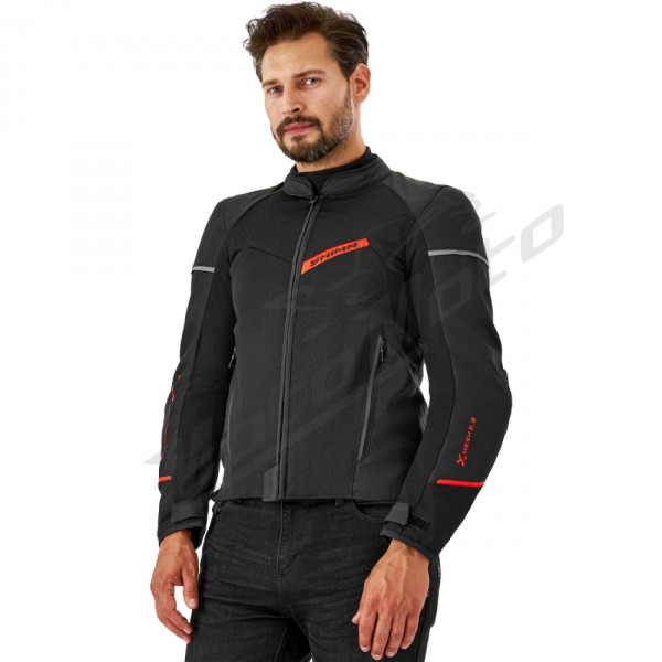 SHIMA X-MESH 2.0 MEN Tekstilinė Striukė Juoda / Raudona