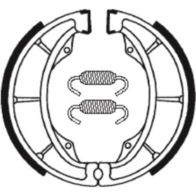 TECNIUM Street/Off-Road/ATV Organic Brake shoes BA183 Kawasaki / Suzuki 125-600cc 74-07