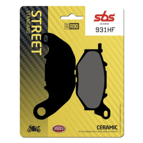 SBS CT Scooter Carbon Tech 931HF Organic Brake Pads Yamaha MT / YZF-R 250-300cc 15-22