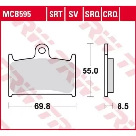 BRAKE PADS TRW MCB595SV ROUTE