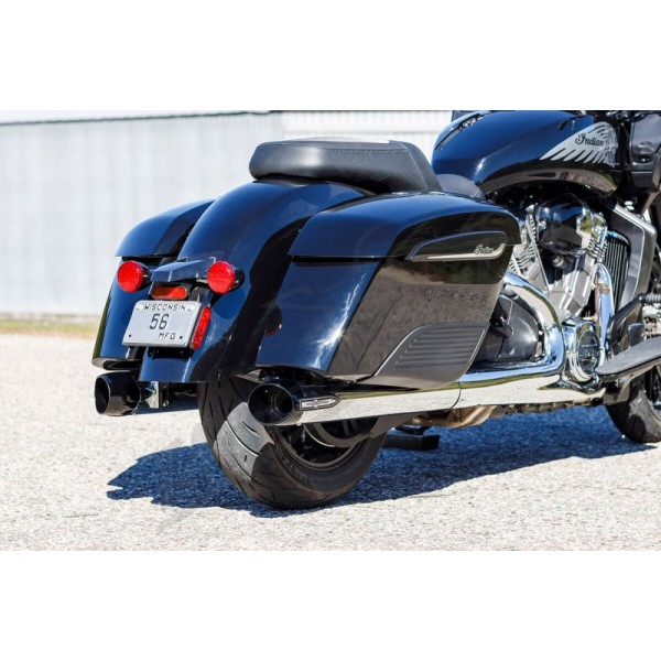 S&S CYCLE 4" Broadhead Slip-On Mufflers Indian Challenger / Chieftain 1768-1890cc 14-26