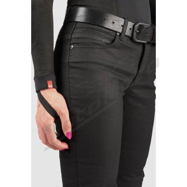 Moteriški džinsai PANDO MOTO LORICA BLACK A Slim Fit Cordura®
