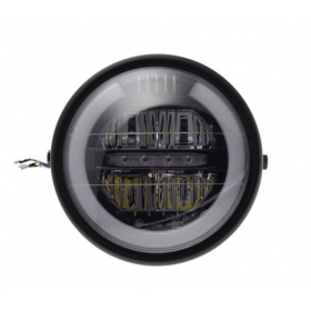 Universal black headlight with daylight 174MM