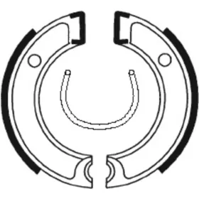 TECNIUM Scooter/Off-Road Organic Brake shoes BA112 Yamaha Jog / Pw 50cc 88-24