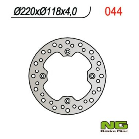 NG BRAKES Fixed Rear Brake Disc 220mm Suzuki DR / DR-Z / RM-Z / TS 125-350cc 89-07