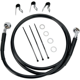 DRAG SPECIALTIES Stainless Steel Brake Line Kit Harley Davidson FLST / FLSTC / FLSTCI / FLSTF 1450-1690cc 00-07
