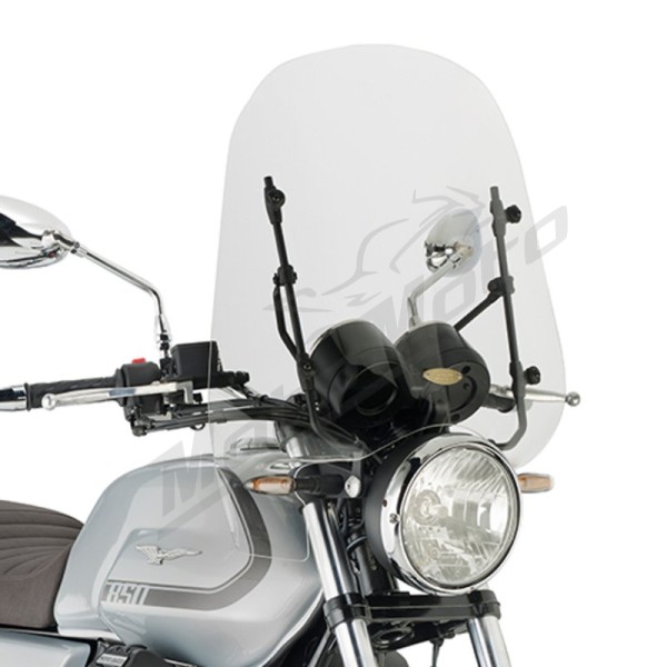 Givi priekinis stiklas 48,5x50cm MOTOGUZZI V7 850 21-23 Skaidrus