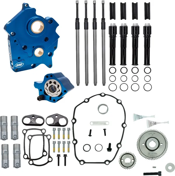 S&S CYCLE Cam Chest Kit without Cams for Gear Drive M8 Harley Davidson FLDE / FLFB / FLFBS 1750-1923cc 17-25