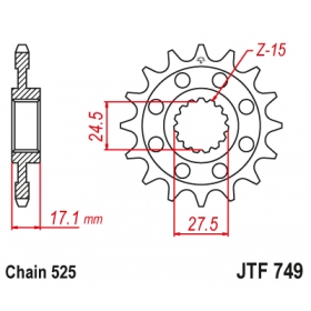 Front sprocket JTF749