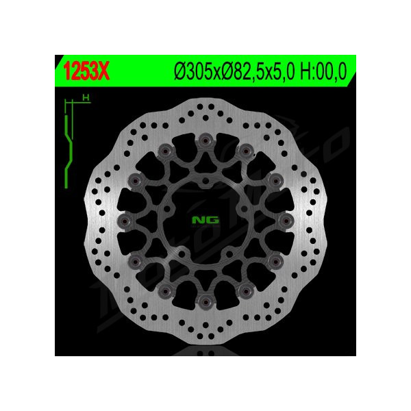 NG Front Floating Brake Disc 305X82.5X5mm Kawasaki ER-6 / Versys / Ninja 650cc 06-11
