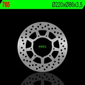 NG BRAKES Priekinis fiksuotas stabdžių diskas 220mm Yamaha TW 125cc 99-04