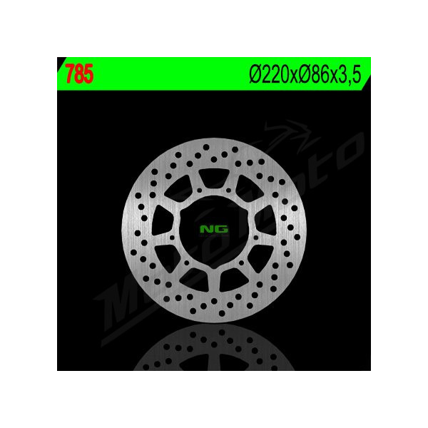 NG BRAKES Priekinis fiksuotas stabdžių diskas 220mm Yamaha TW 125cc 99-04