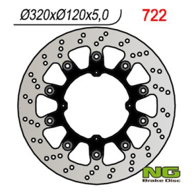 NG BRAKES Front Floating Brake Disc 320mm Husqvarna / Sherco 450-630cc 97-09