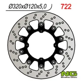 NG BRAKES Front Floating Brake Disc 320mm Husqvarna / Sherco 450-630cc 97-09