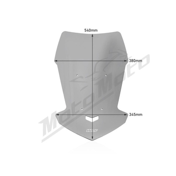 WRS YA027F TOURING Windscreen Smoke Yamaha MT-07 700cc 21-24
