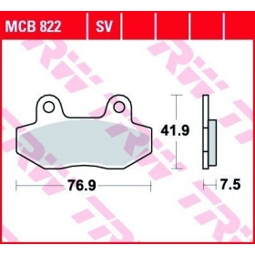 STABDŽIŲ TRINKELĖS TRW MCB822SV ROUTE