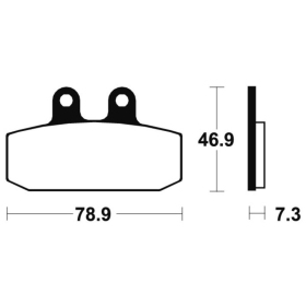 TECNIUM Scooter Organic Brake pads ME88 Aprilia Sportcity / SR / Scarabeo 50/125 99-12