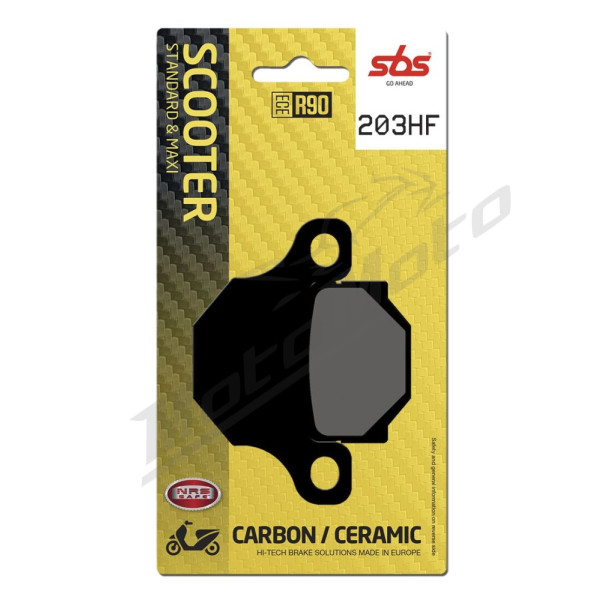 SBS 203HF HF Street Ceramic Organic Brake Pads Derbi / Rieju / TGB 50-125cc 08-17