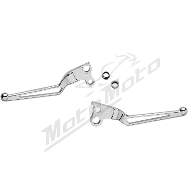 DRAG SPECIALTIES Stealth Series Clutch and Brake Lever Set Harley Davidson FLH / FLHC / FLHR / FLHS / FLHT / FLHTC 883-1340cc 82-95