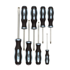 DRAPER Expert Heavy Duty Soft Grip Screwdriver Set - 8 Pieces
