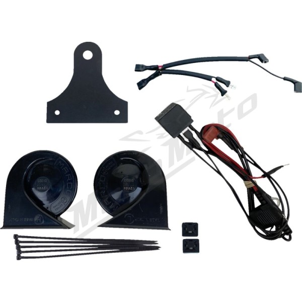 CUSTOM DYNAMICS Electromagnetic Dual Horn Kit 12V