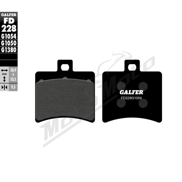 GALFER Semi-Metallic Brake Pads Aprilia / Beta / Derbi / Generic / Malaguti / Peugeot 50-500cc 99-20