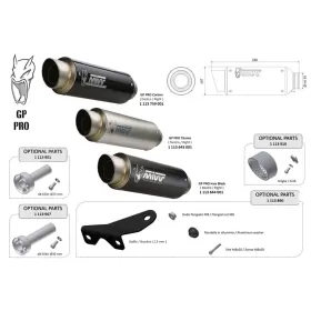 MIVV GP Pro Universal Silencer Right Side