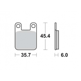 Brake pads RMS FT3015 / MCB535 STANDARD