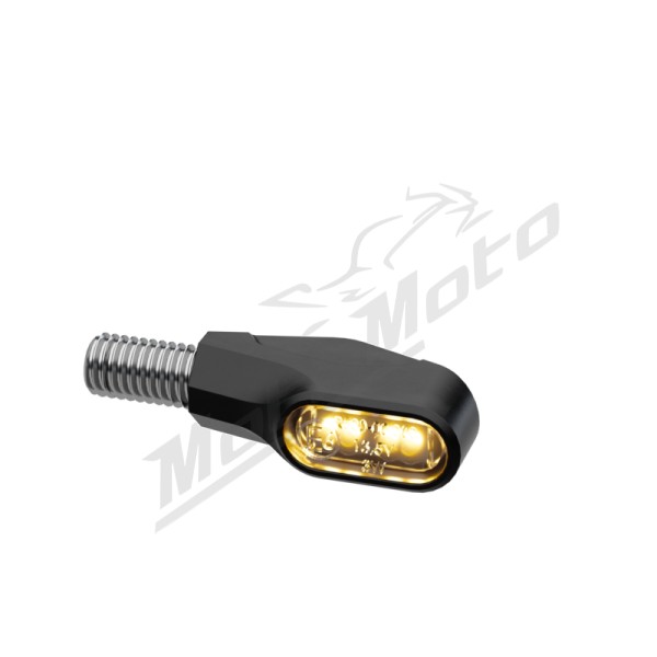 HIGHSIDER pro Ventura-X LED Indicator Black/Smoke E-Approved (Pair) Aprilia / BMW / Honda / Kawasaki / KTM / Suzuki / Triumph / Yamaha 125-1300cc 77-25
