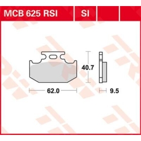TRW SI Series Sindered Off-Road Brake Pads Kawasaki / Suzuki / Yamaha 110-650cc 89-21