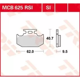 TRW SI Series Sindered Off-Road Brake Pads Kawasaki / Suzuki / Yamaha 110-650cc 89-21