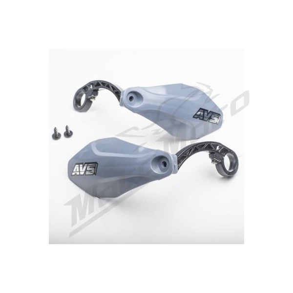 AVS RACING Handguards Kit with Aluminium supports Grey
