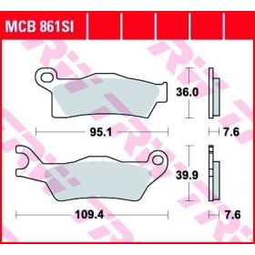 STABDŽIŲ TRINKELĖS TRW MCB861SI OFFROAD