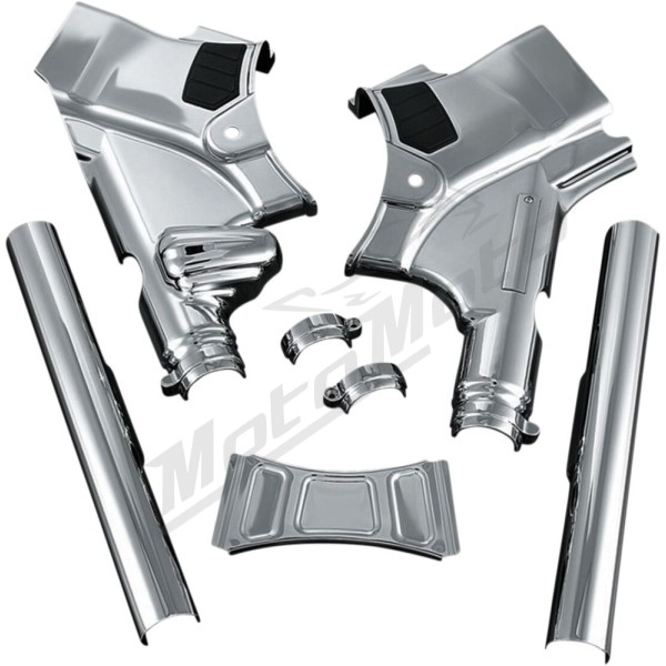 KURYAKYN Deluxe Neck Cover Kit Harley Davidson FLHR / FLHT / FLHTC / FLHX / FLTRX / FLTRU 1584/1800 09-13 