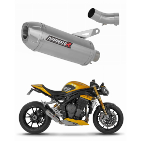 Dominator Exhaust Silencer Muffler S3 + dB killer Triumph Speed Triple 1200RR/RS 21-24