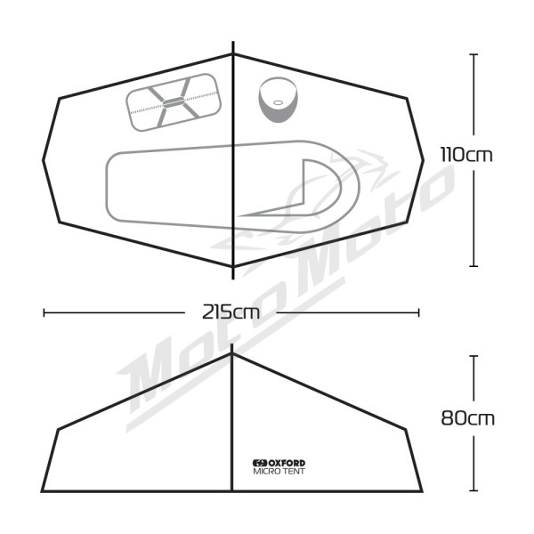 Oxford Micro Tent 215x110x80cm