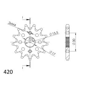 Supersprox Front sprocket 1256.13 13t