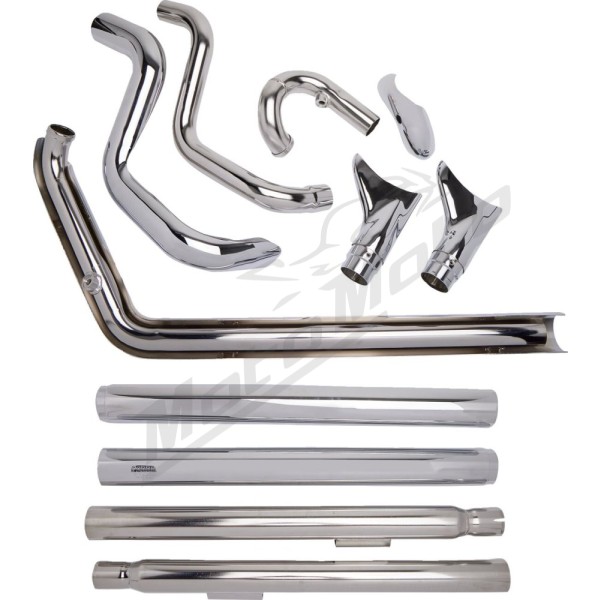 COBRA "Bad Hombre" dviguba išmetimo sistema Harley Davidson FLS / FLSTC / FLSTF / FLSTFB / FLSTN / FXS 1584-1800cc 12-17