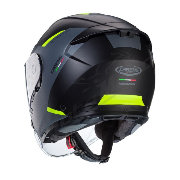 Open Jet Helmet Caberg Flyon II Boss black/grey/yellow