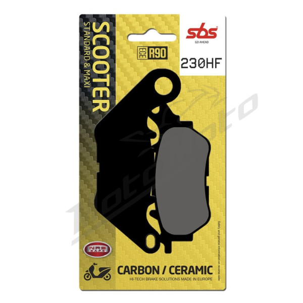 SBS HF Street Ceramic Brake Pads 230HF Yamaha MW / YP 125-300 17-22
