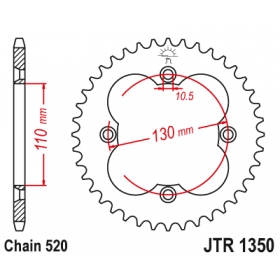 Rear sprocket JTR1350