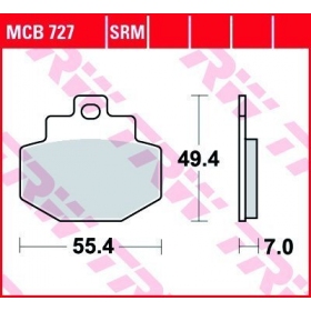 STABDŽIŲ TRINKELĖS TRW MCB727SRM