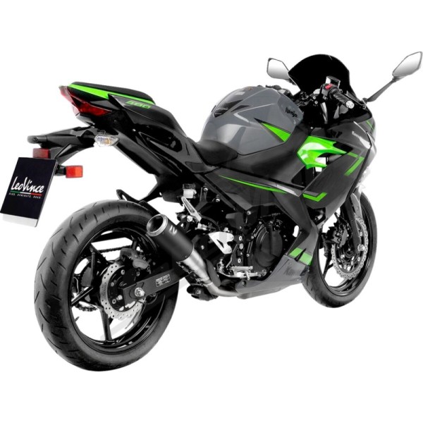 LEOVINCE "LV Corsa Black Edition" slip-On duslintuvas KAWASAKI Z 400-500 19-25/EX 400 18-23